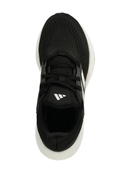 Pantaloni Adidas cu glugă cu dungi alergare negru
