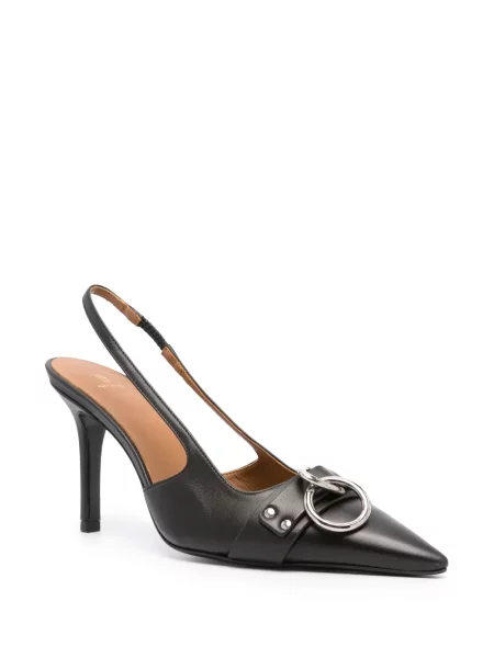 Iš natūralios odos bateliai R13 slingback juoda