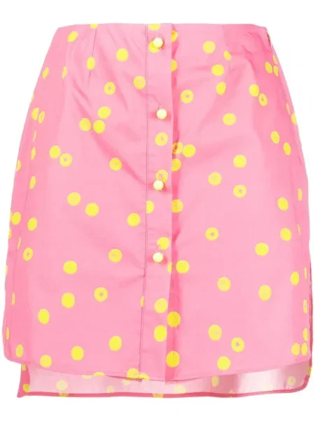 Fusta mini Chiara Ferragni cu imagine tenis roz
