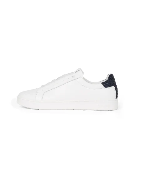 Calvin Klein Sneakers Low Top Lace Up Woven alb