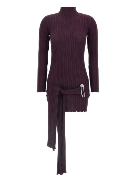 Rochie mini Giuseppe Di Morabito tricotate de costum violet