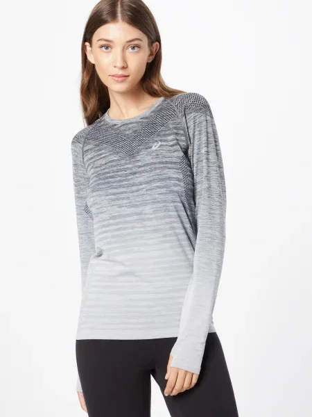 Dámske bežecké tričko ASICS Seamless carrier grey/glacier grey sivá