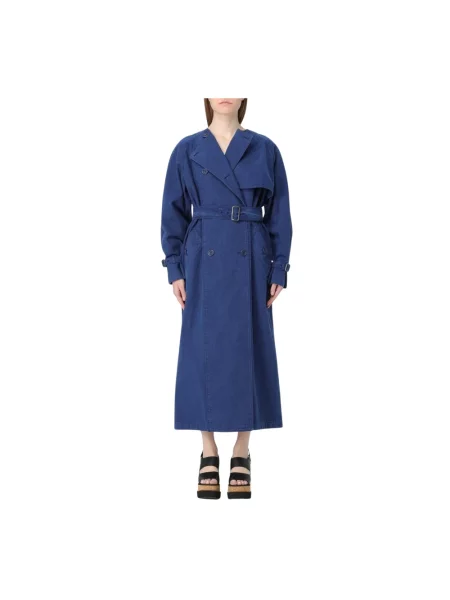 Trencz Max Mara elegancki niebieski