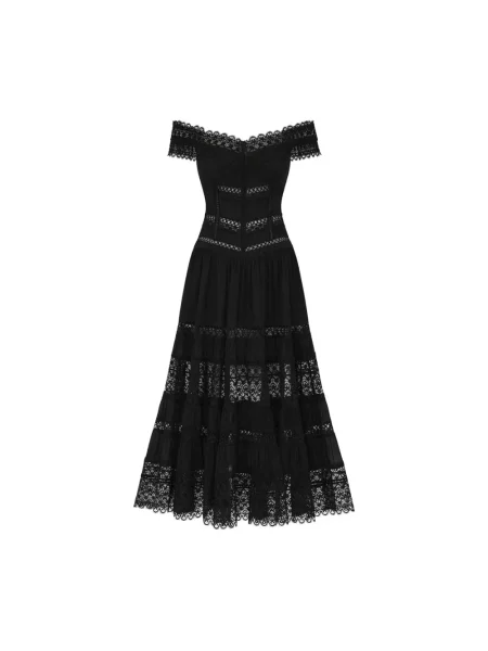 Sukienka maxi Charo Ruiz Ibiza z falbankami czarna