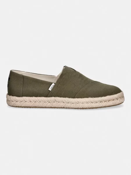 Toms espadrile ALPARGATA ROPE zelena