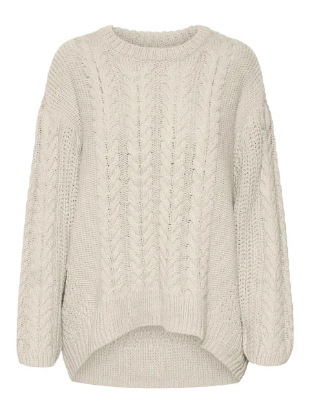 Pleten pulover Vero Moda bež
