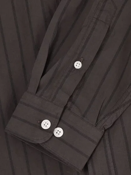 Pruhované pruhované košile Mfpen hnědé