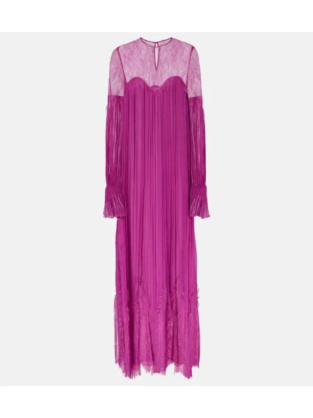 Rochie Costarellos de mătase violet