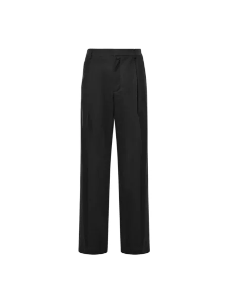 Spodnie Mm6 Maison Margiela wełniane czarne