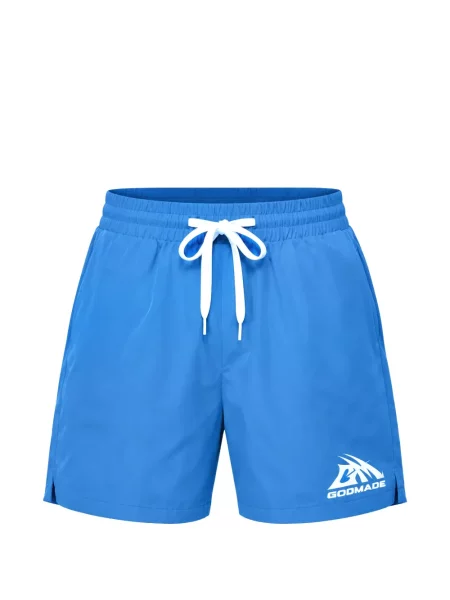 Slip de baie Godmade cu imagine cu cordon albastru