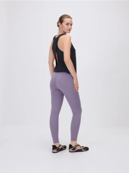 Reserved Легінси з широким темно-фіолетовий фіолетові