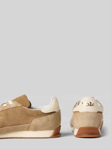 Sneakersy Polo Ralph Lauren brązowe