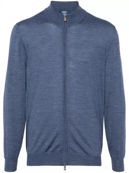 Cardigan Fedeli de lână albastru