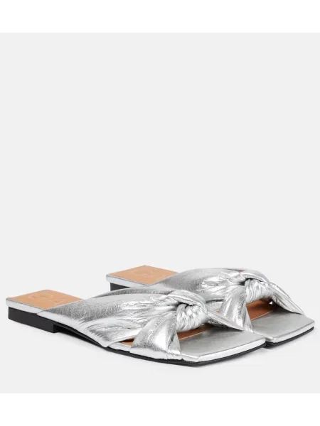 Sandale Ganni argintiu