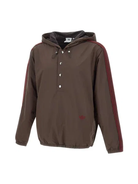 Bluza z kapturem Adidas brązowa