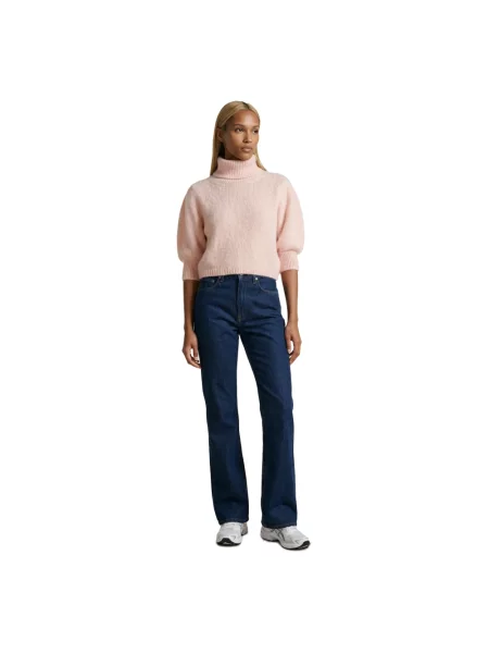Sweter Americandreams wełniany beżowy