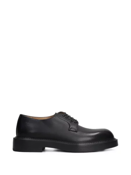 Pantofi derby Emporio Armani cu șireturi din dantelă negru
