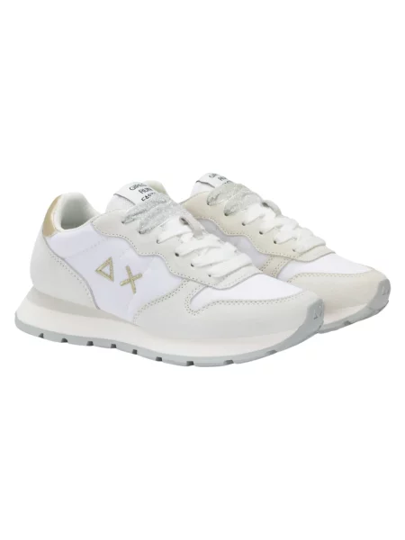 Sneakersy Sun68 skórzane casual białe