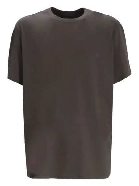 Tricou Armani Exchange cu broderie maro