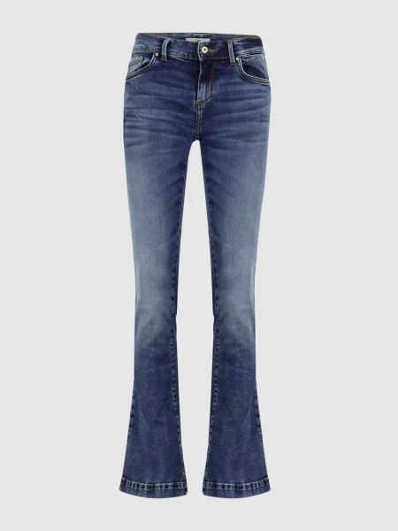 Джинси кльош LTB Jeans темно-синій бавовна/поліестер/еластан сині
