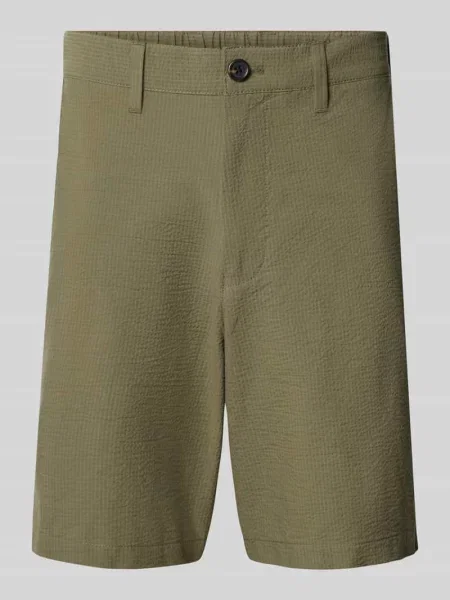 Bermudy o kroju regular fit z mieszanki bawełny model KARL' Selected Homme