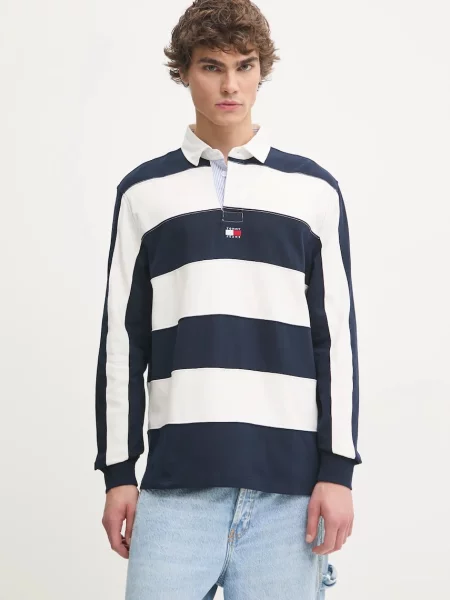 Μπλούζα με μακριά μανίκια Tommy Jeans ναυτικό μπλε