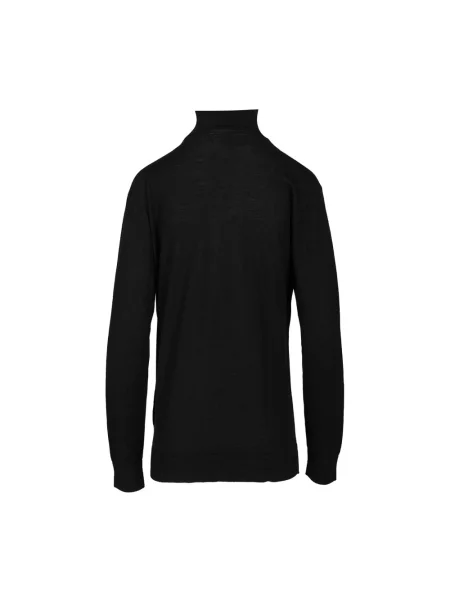 Sweter Courreges wełniany z odkrytymi ramionami czarny