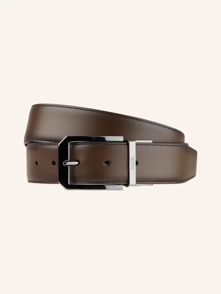 Zegna Skórzany Dwustronny braun czarny