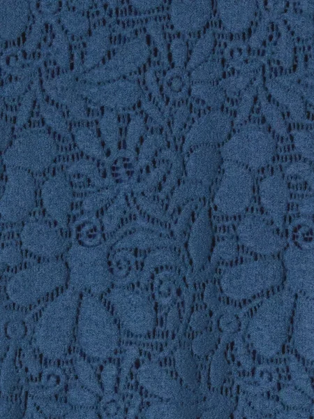 Rochie maxi La Doublej din dantelă lungă de costum albastru