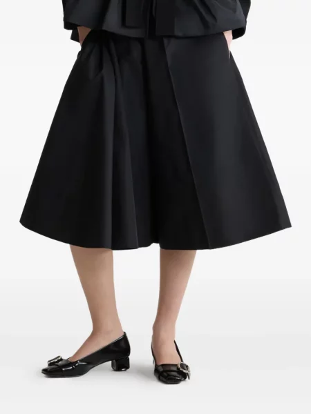 Pantaloni scurți Patou asimetrice negru