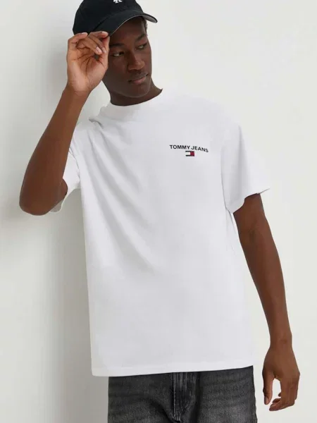 Tommy Jeans Tricou TJM RLX MOCK NECK TEE negru