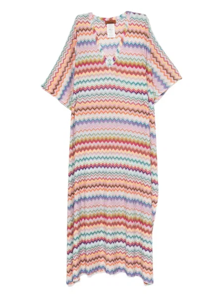 Rochie maxi Missoni cu decolteu în V de costum