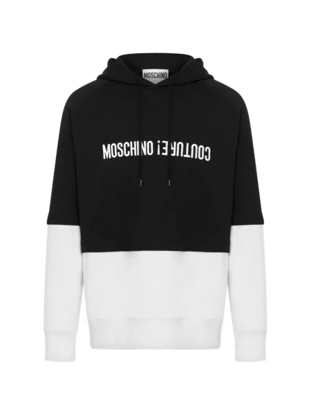 Hanorac cu glugă Moschino negru