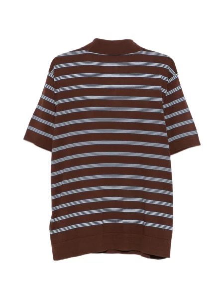 Scurt tricou polo Moncler maro