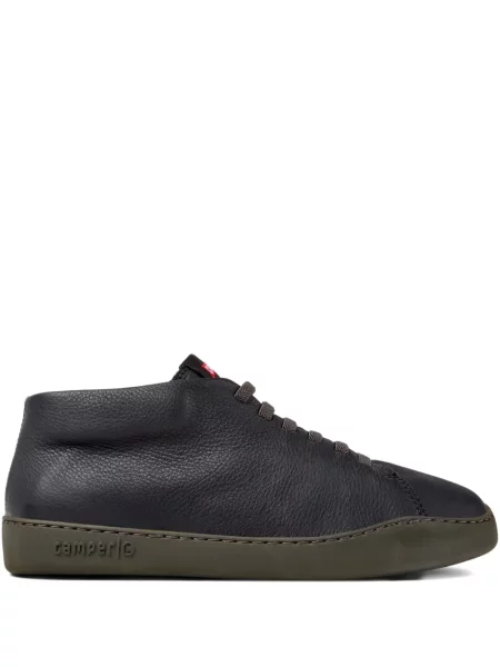 Sneakerși Camper cu șireturi din piele negru