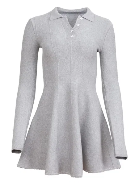 Rochie Fleur Du Mal cu guler henley de costum gri