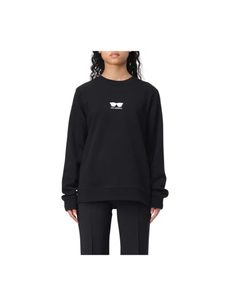 Karl Lagerfeld bluza z aplikacją czarny