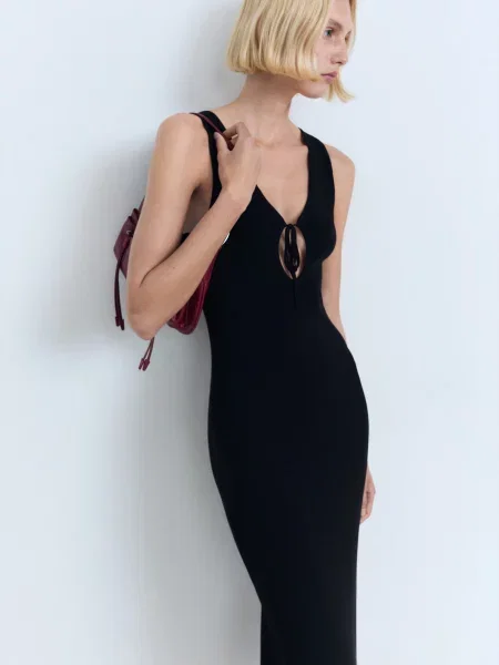 Сукня максі MANGO чорний