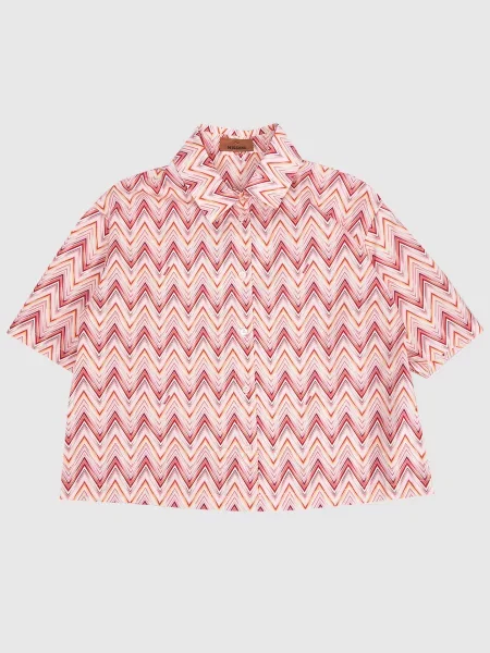 Детская рубашка Missoni розовая