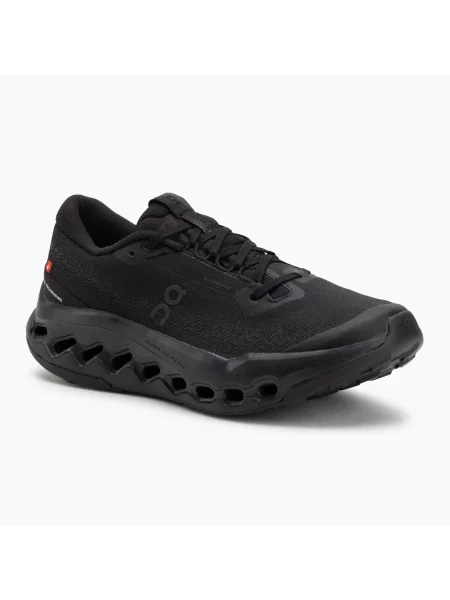 Дамски обувки за бягане On Cloudsurfer Trail 2 Waterproof black/black черно