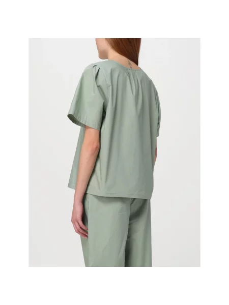Lekka bluzka Woolrich zielona