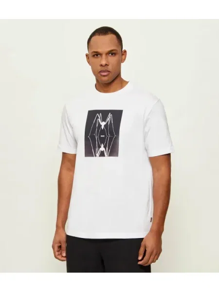 BOSS ORANGE Tricou Te_Creature alb