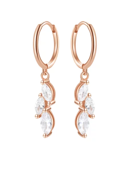Hey Happiness Cercei Cluster Huggie auriu roz