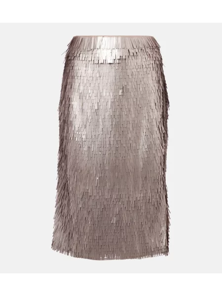 Fustă tip creion Róhe argintiu