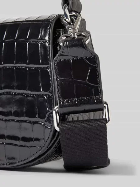 Torba na ramię z zawieszką z logo model ‘TANNER’ Lauren Ralph Lauren czarna