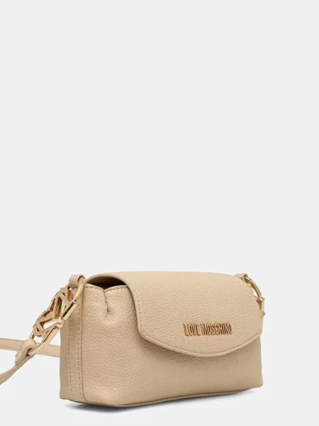 Love Moschino crossbody kabelka dámska z imitácie kože béžová