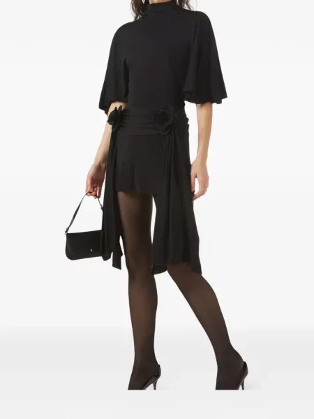 Mała sukienka mini David Koma z dżerseju garniturowa czarna