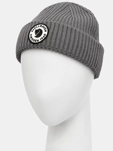 Čepice s příměsí vlny Fjallraven Lite šedá