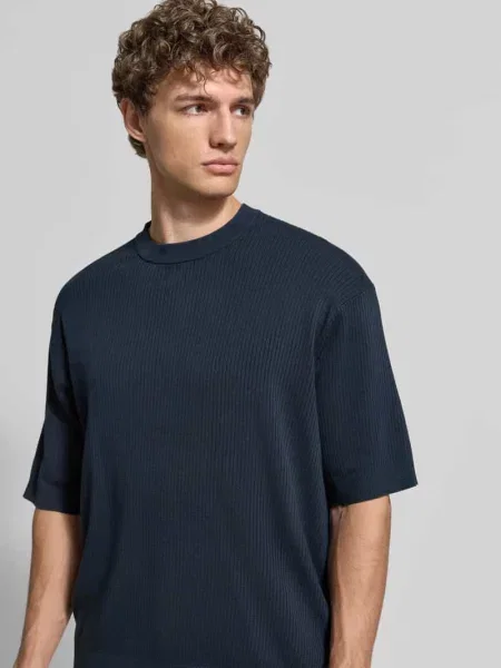 T-shirt o kroju regular fit z czystej bawełny ekologicznej model MATTIS' Selected Homme