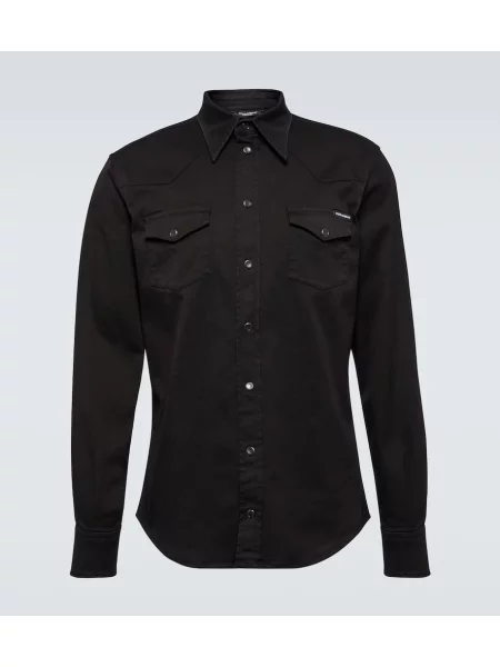 Srajca Dolce&gabbana z vezenjem črna